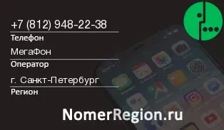 Кто звонил с 8129482238 - регион и оператор